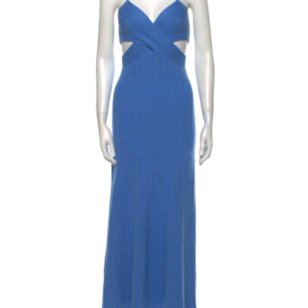 Anna Quan V-Neck Long Dress Size: L